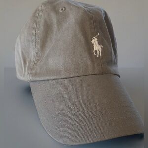 Ralph Lauren Polo Gray Cap Hat adjustable 100% cotton